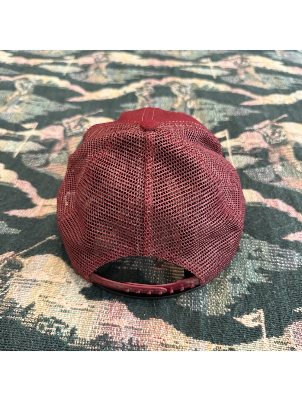 Vintage 90s Pro Line Oklahoma Sooners Red Mesh Back Snapback Sports Hat Cap OSFM - Picture 4 of 6
